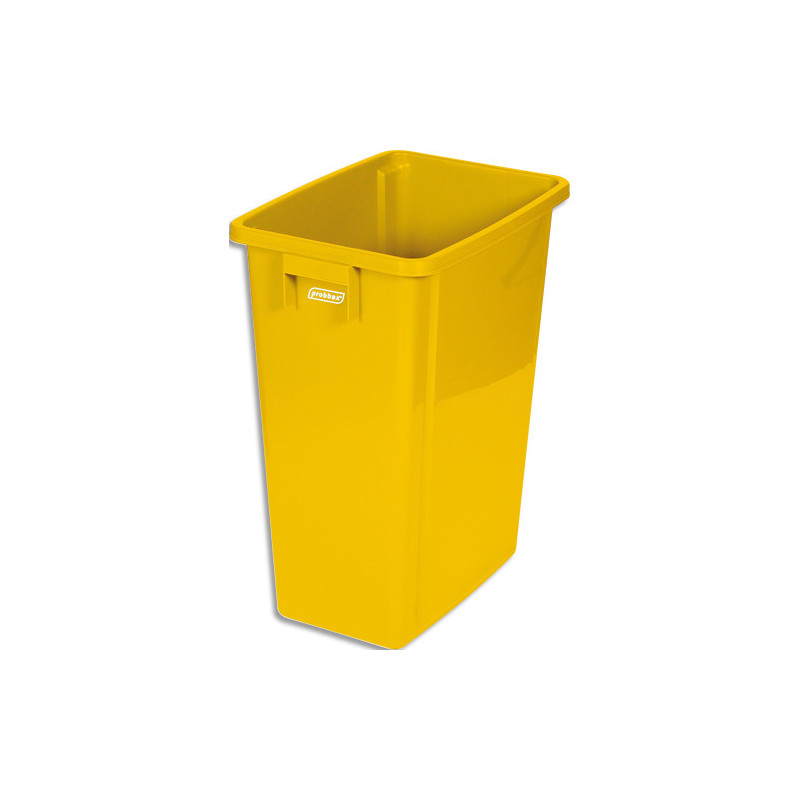 PROBBAX Collecteur à déchets Jaune, capacité de 60L.