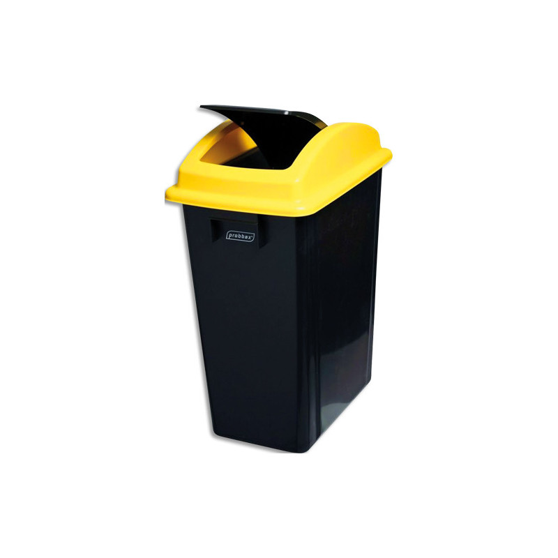 PROBBAX Conteneurs polyvalents pour les endroits étroits, capacité de 40L, couleur Noir&#47;Jaune