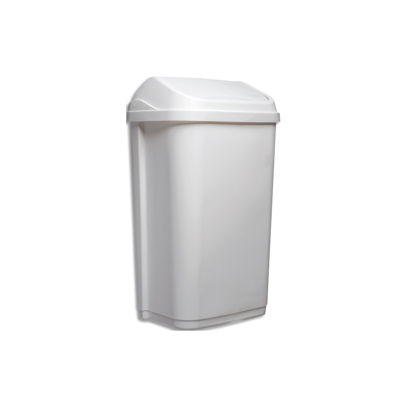 PROBBAX Collecteur à couvercle basculant 10L blanc