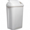 PROBBAX Collecteur à couvercle basculant 25L blanc