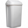PROBBAX Collecteur à couvercle basculant 50L blanc
