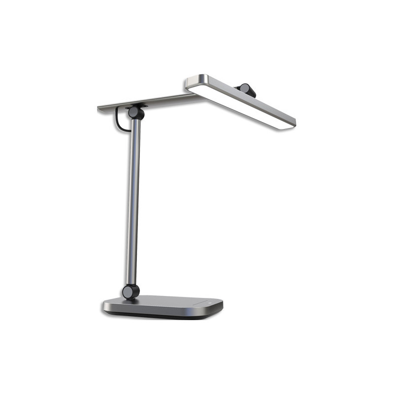 UNILUX Lampe PURELINE. Variation lumineuse et température. 35 000h, 3300-5800K. Hauteur max : 46cm. Grise