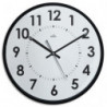 ORIUM Horloge silencieuse &Oslash; 30 cm. Fonctionne avec 1 pile LR6/AA fournie. Fond Blanc, cadran noir
