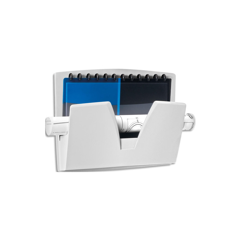 CEP Corbeille murale magnétique A3+, charge max 2Kg - Dimensions (lxhxp) : 36,1 x 27 x 8,6 cm. Gris clair