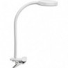CEP Lampe bureau FLEX à pince. Bras flexible métal gainé, tête orientable. Variateur d'intensit&