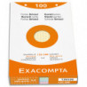 EXACOMPTA Étui de 100 fiches bristol perforées 125x200mm quadrillées 5x5 assortis