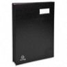 EXACOMPTA Parapheur DIRECTION 24 compartiments couverture plastifiée PVC. Format 24x32cm. Coloris Noir