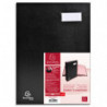 EXACOMPTA Parapheur DIRECTION 12 compartiments couverture plastifiée PVC. Format 24x32cm. Coloris Noir