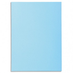 EXACOMPTA Paquet de 100 sous-chemises SUPER 60 en carte 60 grammes coloris bleu clair