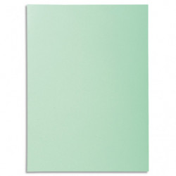 EXACOMPTA Paquet de 100 sous-chemises SUPER 60 en carte 60 grammes coloris vert clair