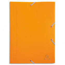 EXACOMPTA Chemise 3 rabats et élastique ECO en polypropylène 4&#47;10e. Coloris Jaune