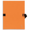 EXACOMPTA Chemise extensible Varia 2230, recouverte de papier grainé Orange