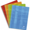 CLAIREFONTAINE Cahier spiralé 180 pages quadrillé 5X5, format 24x32. Couverture carte. Coloris assortis