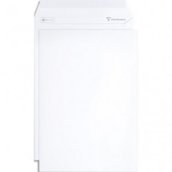 CLAIREFONTAINE Paquet de 15 pochettes vélin Blanc auto-adhésives 120g format C4 229 x 324 mm