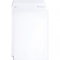 CLAIREFONTAINE Paquet de 50 pochettes vélin Blanc auto-adhésives 120g format C4 229 x 324 mm