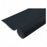 PRONTO Nappe en rouleau papier gaufré Toile de lin - 20x1,18m - Noir