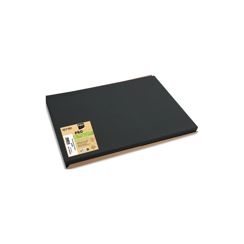 PRONTO Barquette de 500 sets de table papier Tiss Lack, unis - Format 30x40 cm - Noir