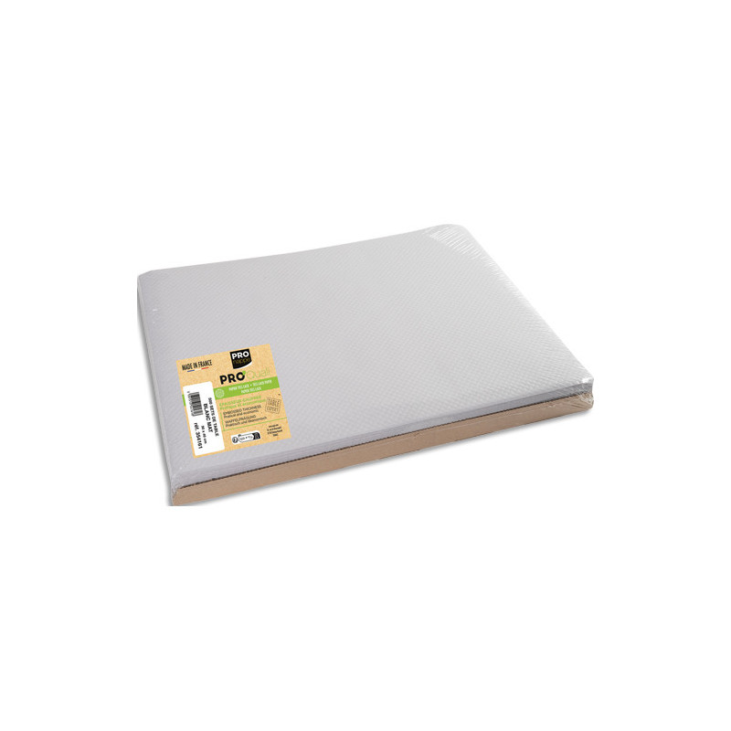 PRONTO Barquette de 500 sets de table papier Tiss Lack, unis - Format 30x40 cm - Blanc