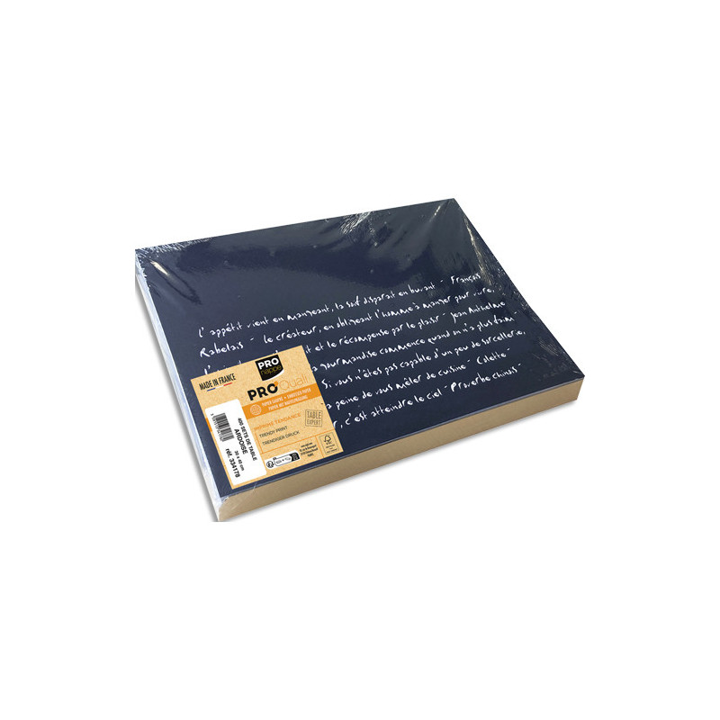PRONTO Barquette de 400 sets de table papier gaufré recyclé 80g&#47;m2, Ardoise - Format 30x40cm - Ardoise
