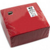 PRONTO Paquet de 40 serviettes micro-gaufrées ouate 2 plis - 38x38 cm - Rouge