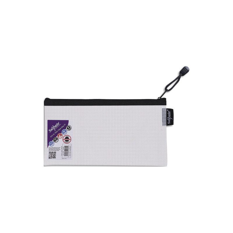 SNOPAKE Pochette DL fourre-tout renforcée &#39;&#39;Eva Mesh&#39;&#39; Avec soufflet Fermeture zip métal