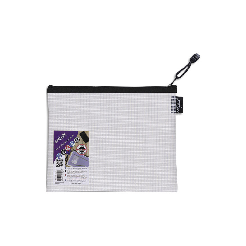 SNOPAKE Pochette A5 fourre-tout renforcée &#39;&#39;Eva Mesh&#39;&#39; Avec soufflet Fermeture zip métal