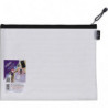 SNOPAKE Pochette A4 fourre-tout renforcée &#39;&#39;Eva Mesh&#39;&#39; Avec soufflet Fermeture zip métal