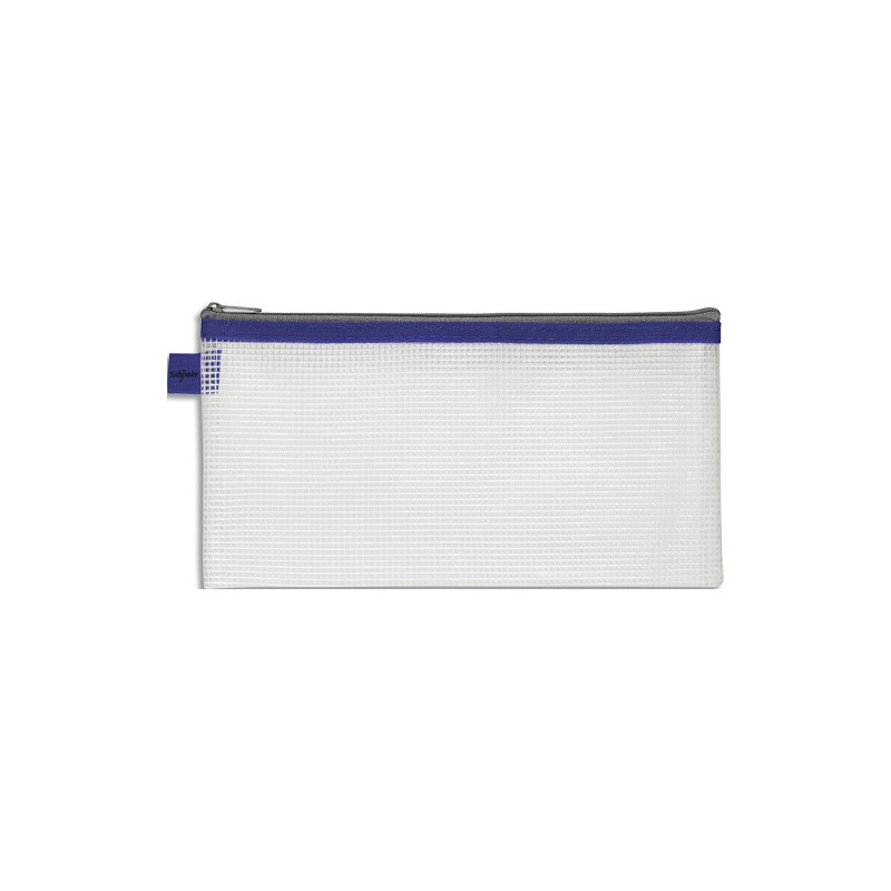 SNOPAKE Pochette DL fourre-tout renforcée &#39;&#39;Eva Mesh&#39;&#39; zip métal 3 coloris : jaune, bleu, rouge