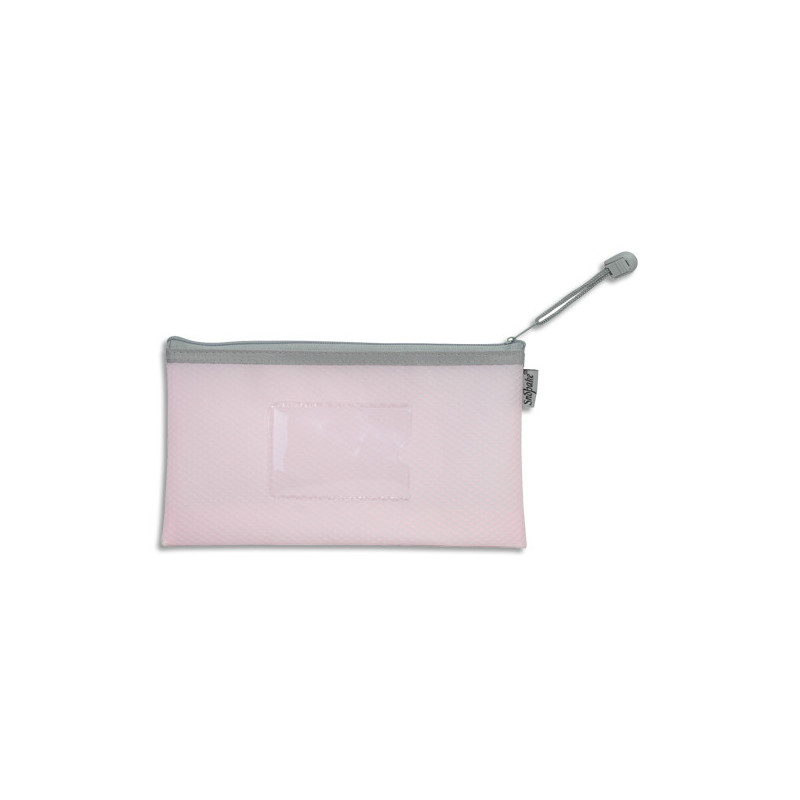 SNOPAKE Pochette fourre-tout renforcée &#39;&#39;Eva Mesh Pastel&#39;&#39; DL Rose 137 x 240 x 50 mm