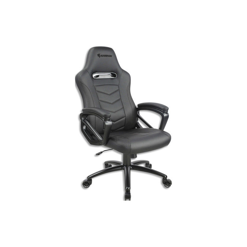 AZGENON Fauteuil gamer Z100 noir, mécanisme basculant, assise 52x51cm, dossier 55x79cm, Poids maxi 120kg