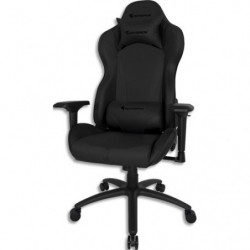 AZGENON Fauteuil gamer Z300 noir, dossier basculant 180&deg;,assise 39x52cm, dossier 55x86cm, Poids max 150kg