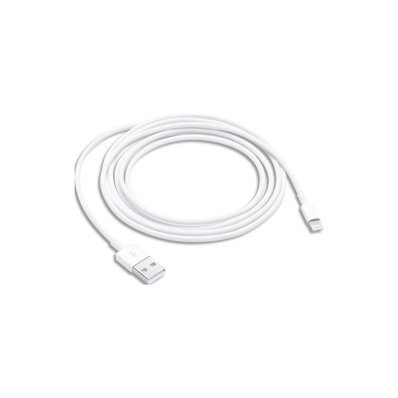 APPLE C&acirc;ble lightning 2 m blanc - C&acirc;ble de données &#47; charge pour iPad &#47; iPhone &#47; iPod