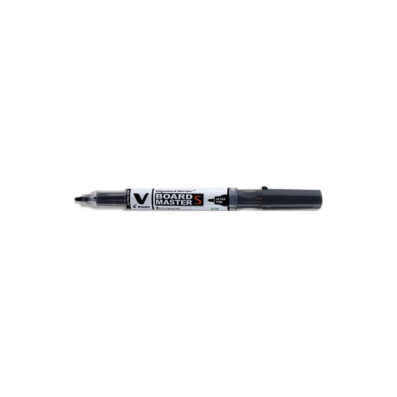 PILOT Marqueur tableau rechargeable V-BOARD MASTER S. Pointe ogive extra fine. Coloris noir