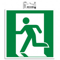 EXACOMPTA Panneau PVC adhésif antidérapant évacuation gauche 20x20 cm 67002E