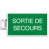 EXACOMPTA Panneau PVC adhésif antidérapant Issue de Secours 20x11 cm 67003E