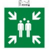 EXACOMPTA Panneau adhésif Point de rassemblement 20x20 cm 67005E
