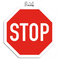 EXACOMPTA Panneau PVC adhésif antidérapant Stop 30 cm 67010E