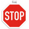 EXACOMPTA Panneau PVC adhésif antidérapant Stop 30 cm 67010E