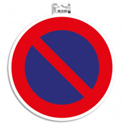 EXACOMPTA Panneau PVC adhésif antidérapant Interdiction de stationner 30 cm 67011E