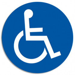 EXACOMPTA Panneau polypropylène non adhésif Parking réservé handicapé 30 cm 67113E