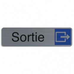 EXACOMPTA Plaque adhésive imitation aluminium Sortie 16,5X4,4 cm 67173E