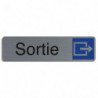 EXACOMPTA Plaque adhésive imitation aluminium Sortie 16,5X4,4 cm 67173E