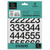 EXACOMPTA Pochette de chiffres adhésifs noirs 0-9 30 mm 67372E