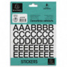 EXACOMPTA Pochette de lettres adhésives noires A-Z 20 mm 67375E