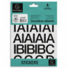 EXACOMPTA Pochette de lettres adhésives noires A-Z 30 mm 67376E