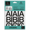 EXACOMPTA Pochette de lettres adhésives noires A-Z 40 mm 67384E