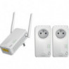 STRONG Boitiers cpl600 wifi pack de 3 incluant 2 adaptateurs CPL 600 + 1 adaptateur CPL Wi-Fi 600