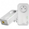 STRONG Pack 2 Prises CPL 600 Mbps, Prise filtrée Port Ethernet, Compat boxs Internet, Idéal Multi TV