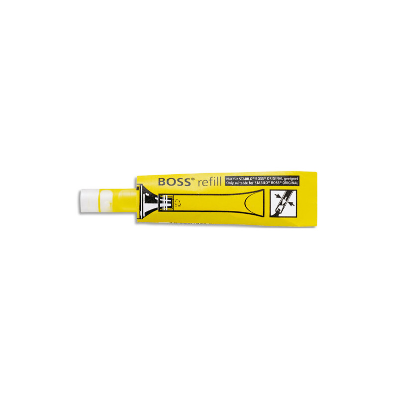 STABILO Recharge pour surligneur Stabilo BOSS. Coloris jaune