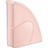 CEP Porte-revues MINERAL en polystyrène - Dimensions H31 x P27 cm, dos 8,5cm. Coloris rose
